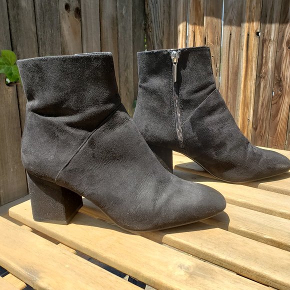 zara suede booties